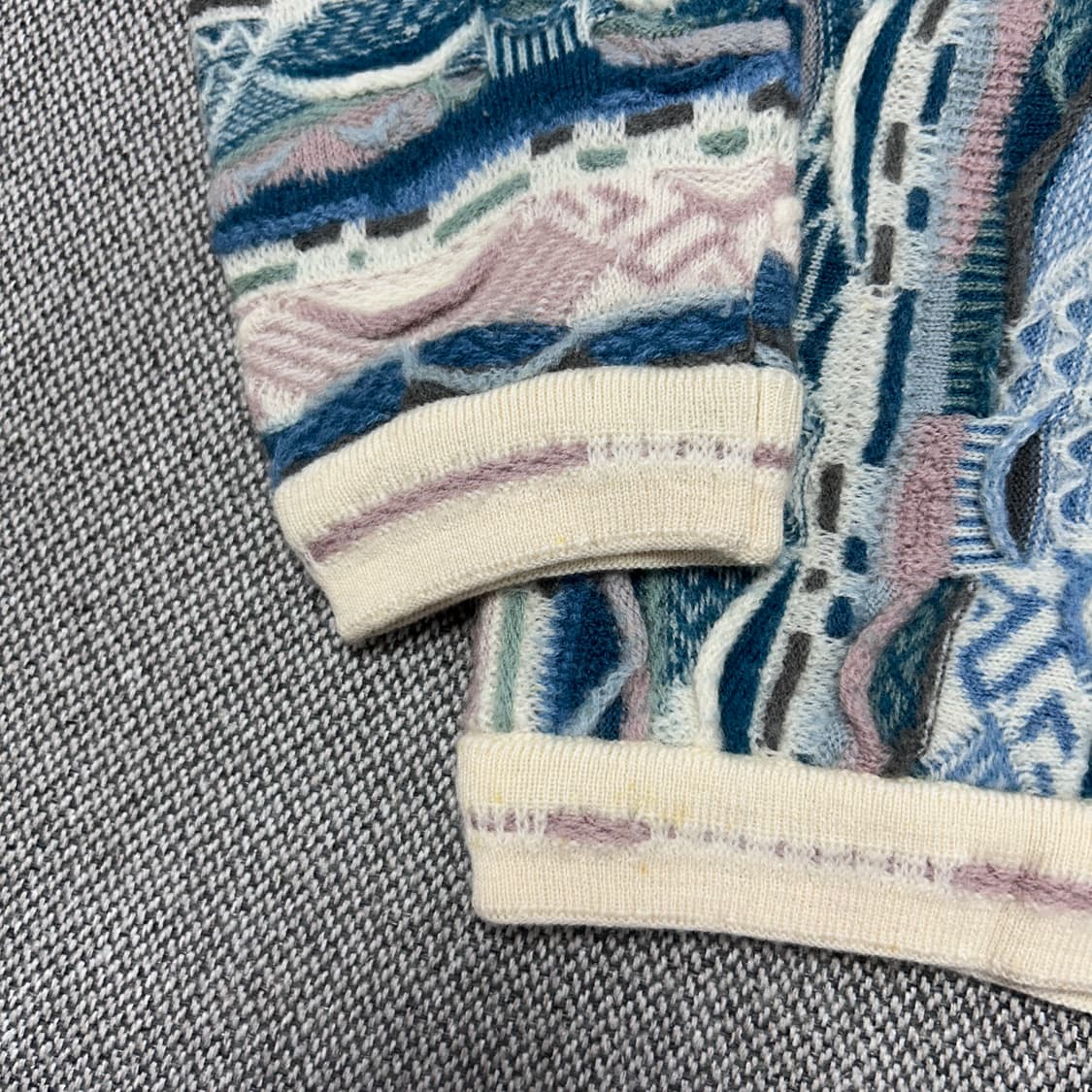 쿠지 빈티지 카라 케이블니트(S) 상품이미지5