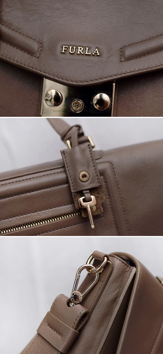 훌라 (FURLA) 엘리스 원핸들 클래식 패드락 플랩 레더 사첼백 상품이미지9