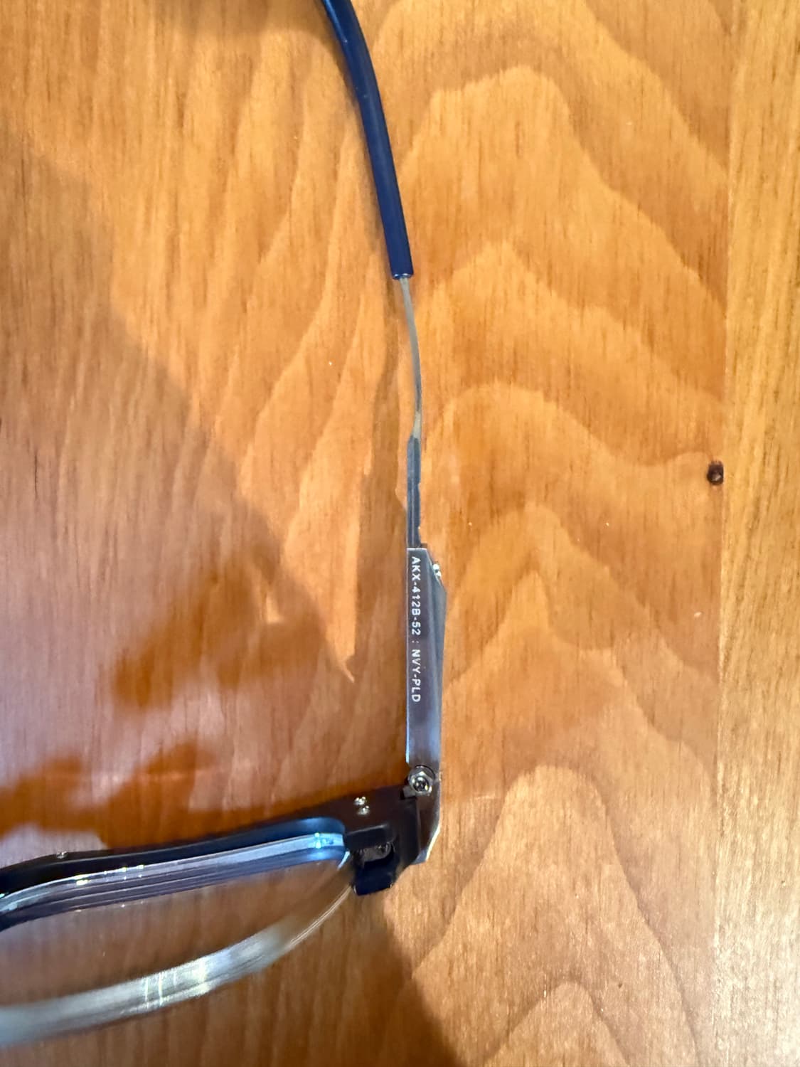 아코니 허블 네이비/실버 하금테 안경 상품이미지4