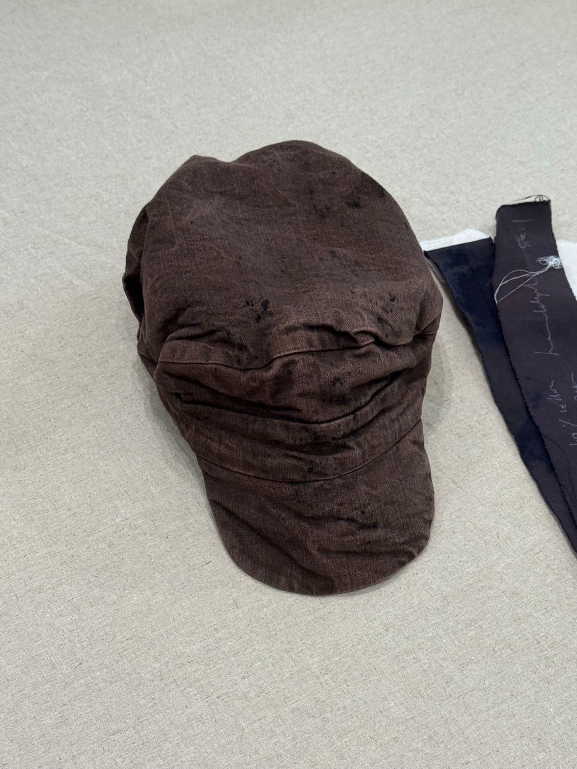 Atelier Suppan 핸드다이드 라인드 캡 상품이미지2