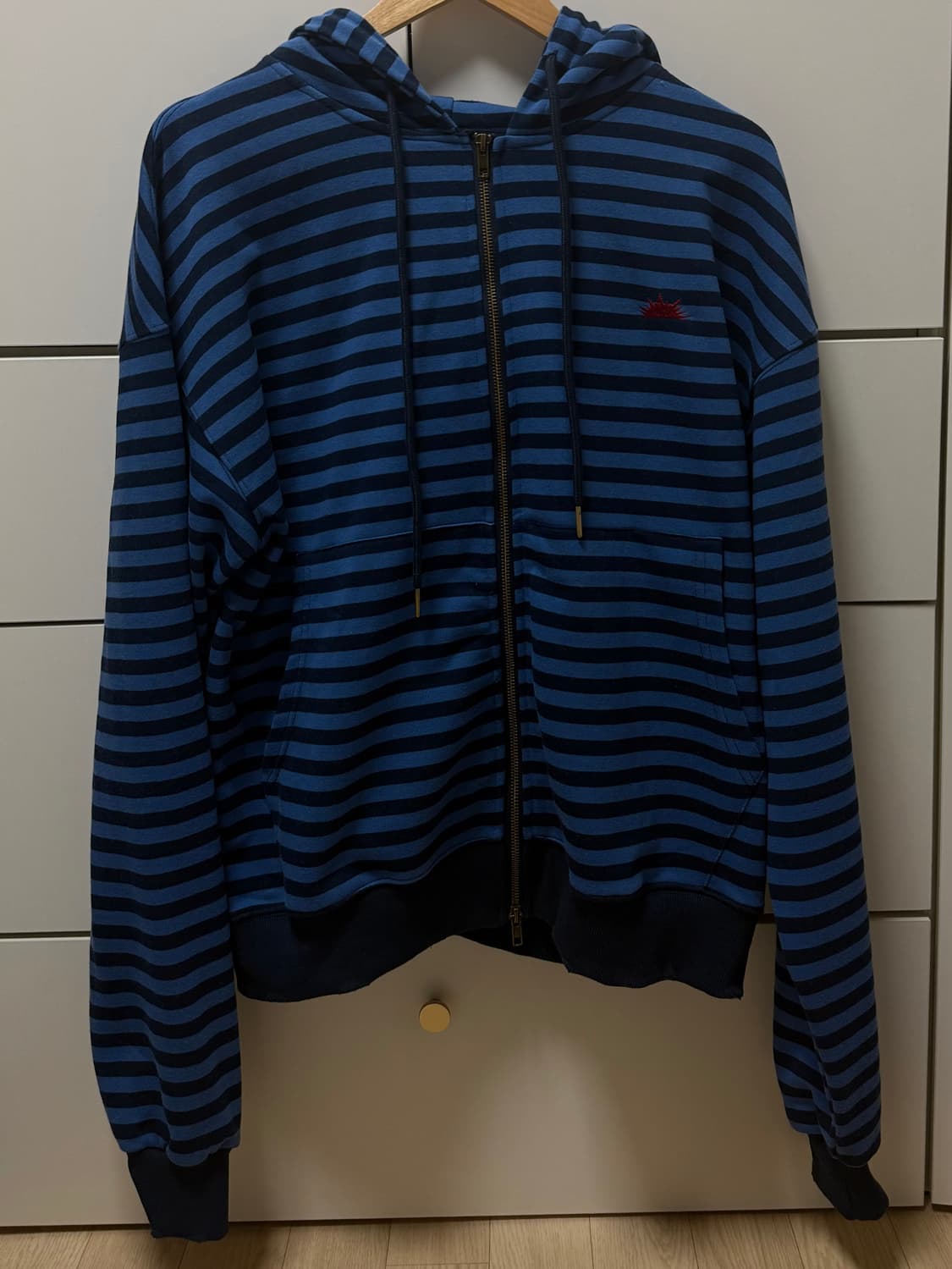 파랑 스트라이프 후드집업 상품이미지5