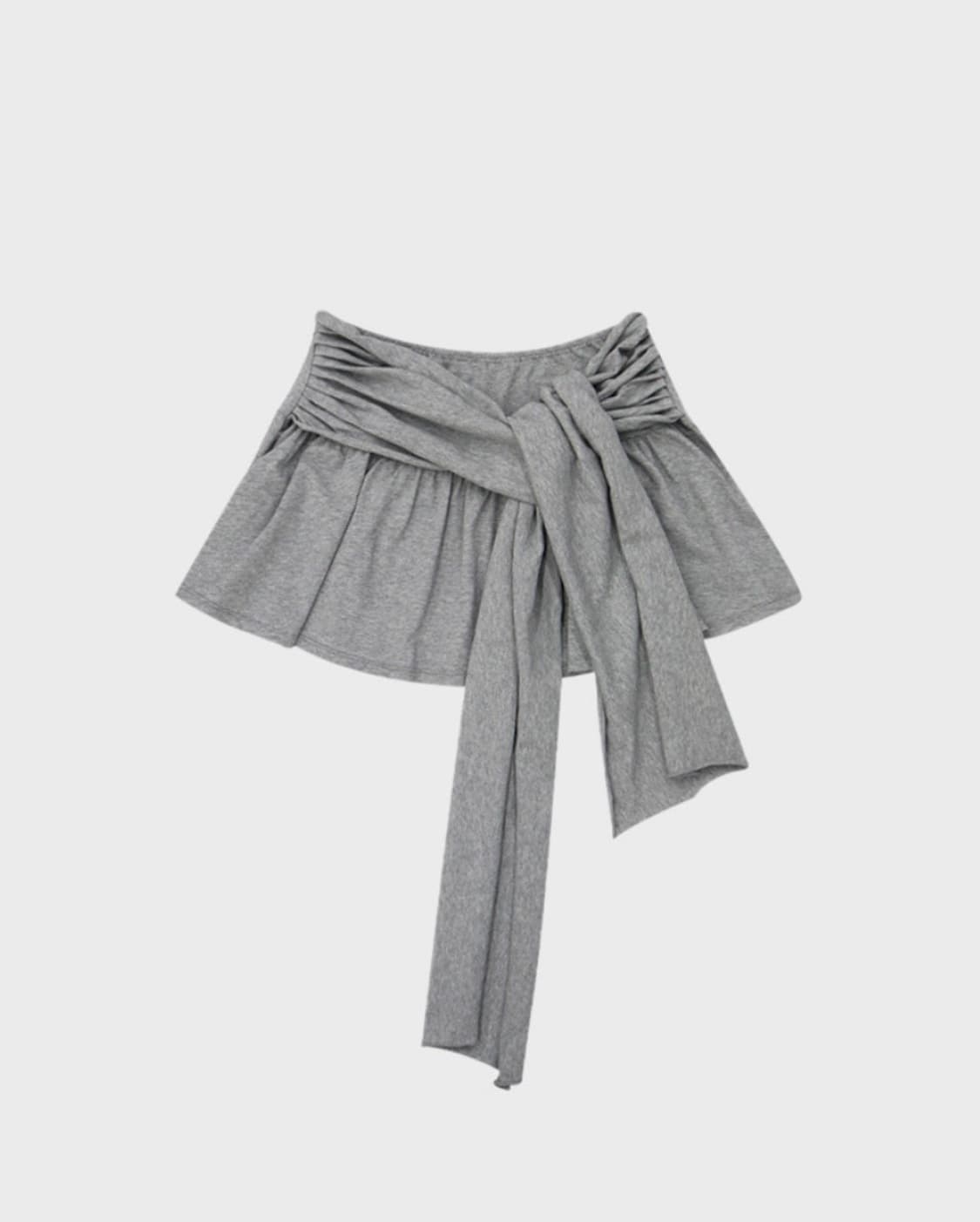 Freckle 프레클 bow frill skirt in gray 세트 상품이미지4