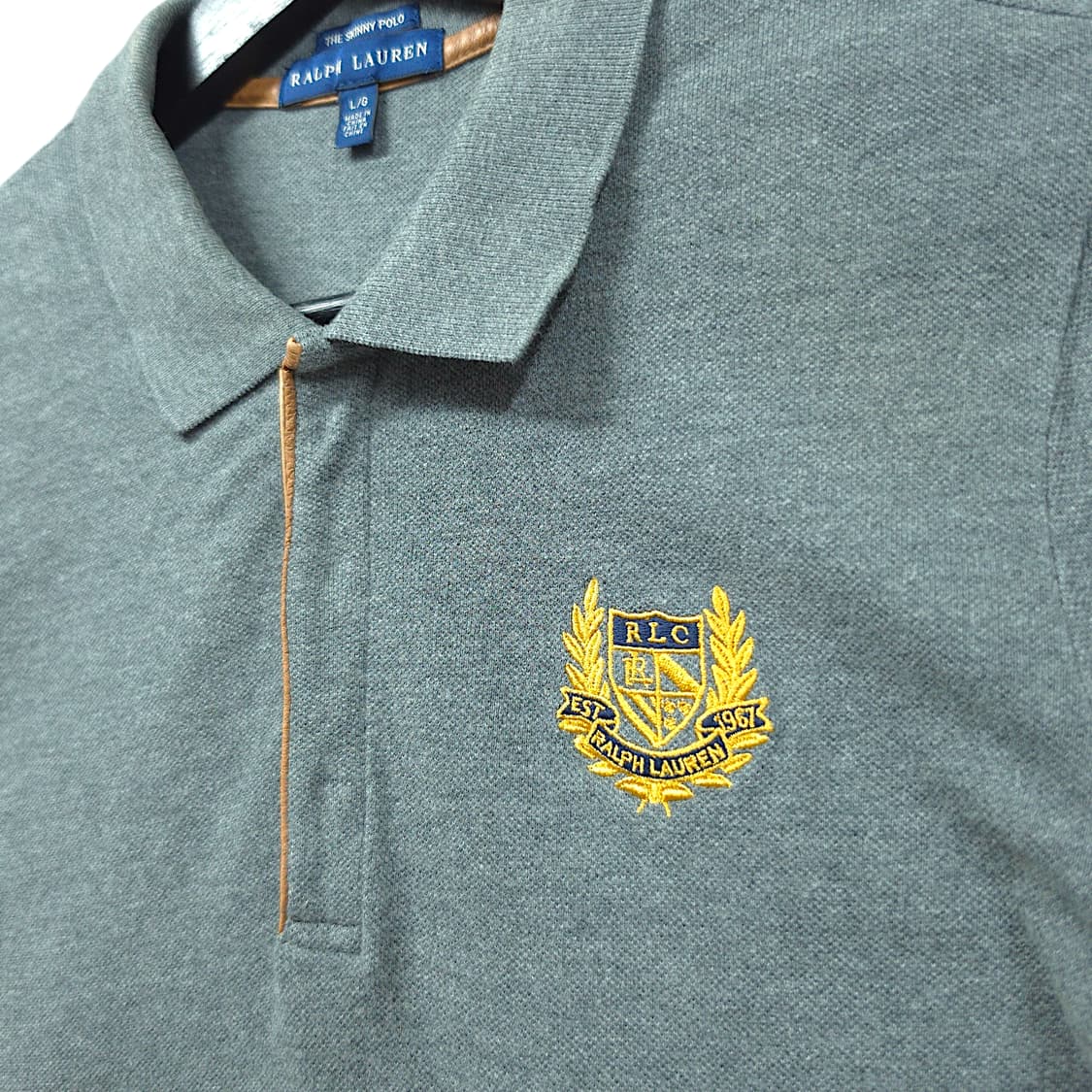 [M~L] 폴로 우먼 그레이 스키니 폴로 자수 PK 반팔 카라티셔츠 상품이미지4