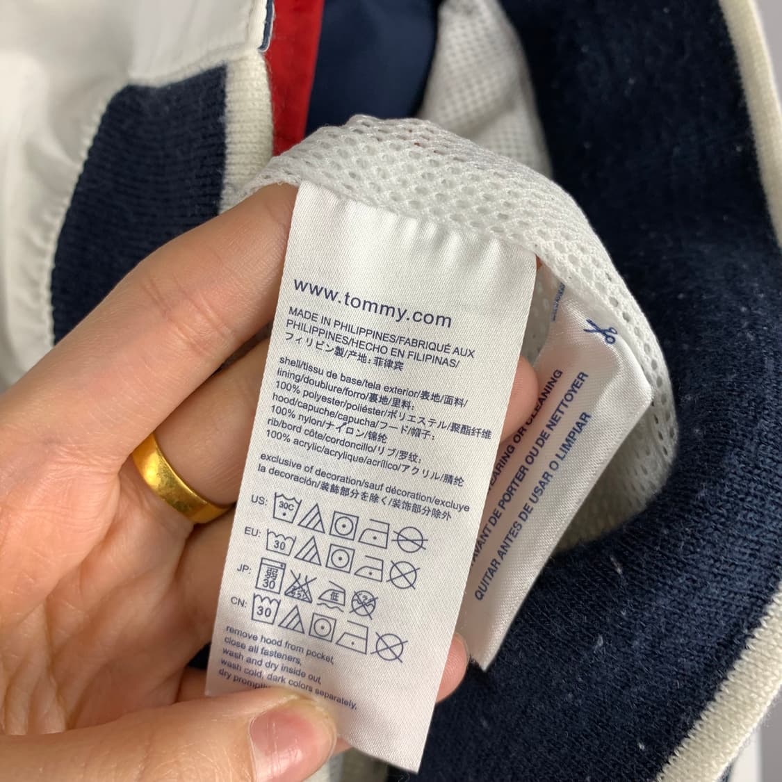 타미힐피거 성조기 화이트 바람막이 자켓 상품이미지7