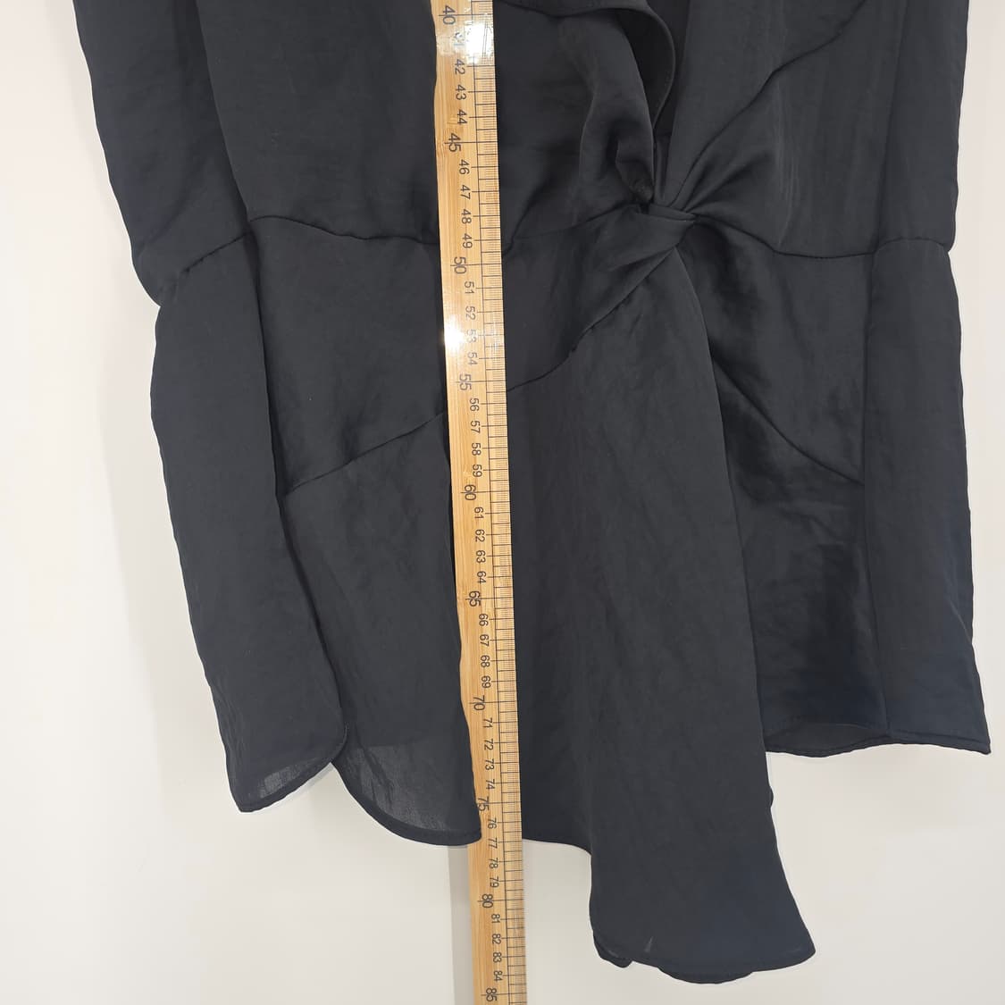 ZARA BASIC 블랙 랩 디자인 민소매 블라우스 S 상품이미지6