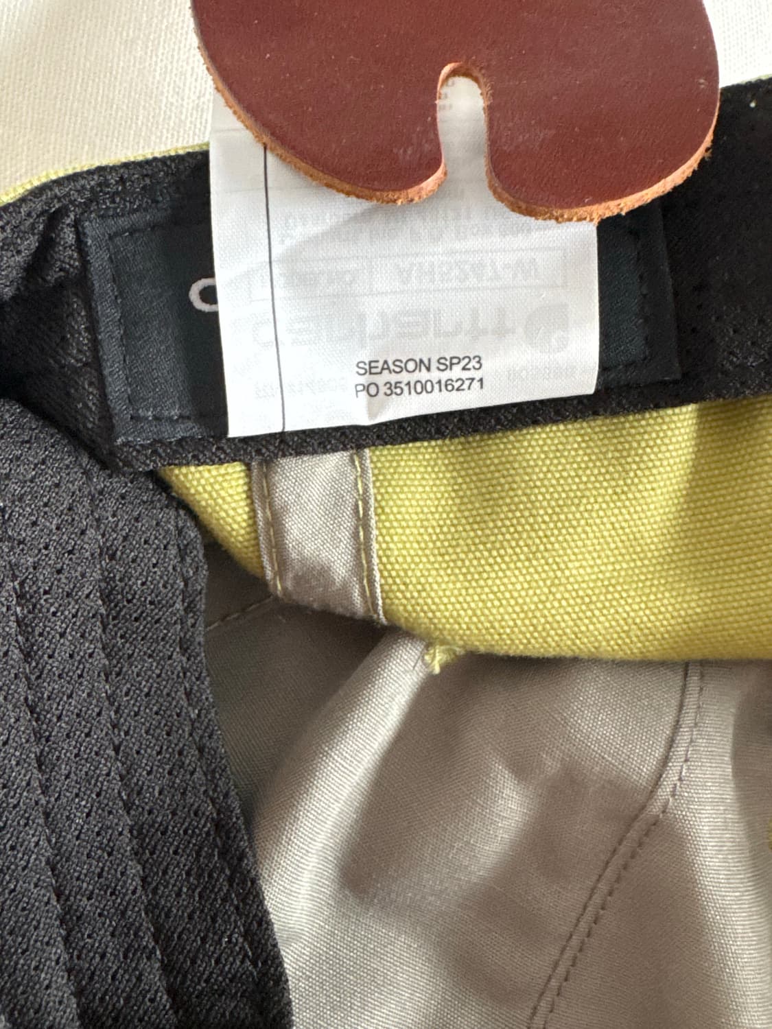 칼하트 캔버스 스크립트 그래픽 자수 로고 볼캡 상품이미지9