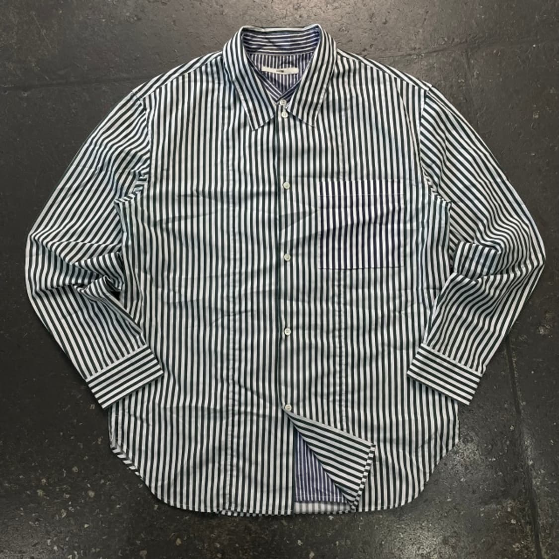 100 시스템옴므 헨리넥 레이어드 셔츠  상품이미지1