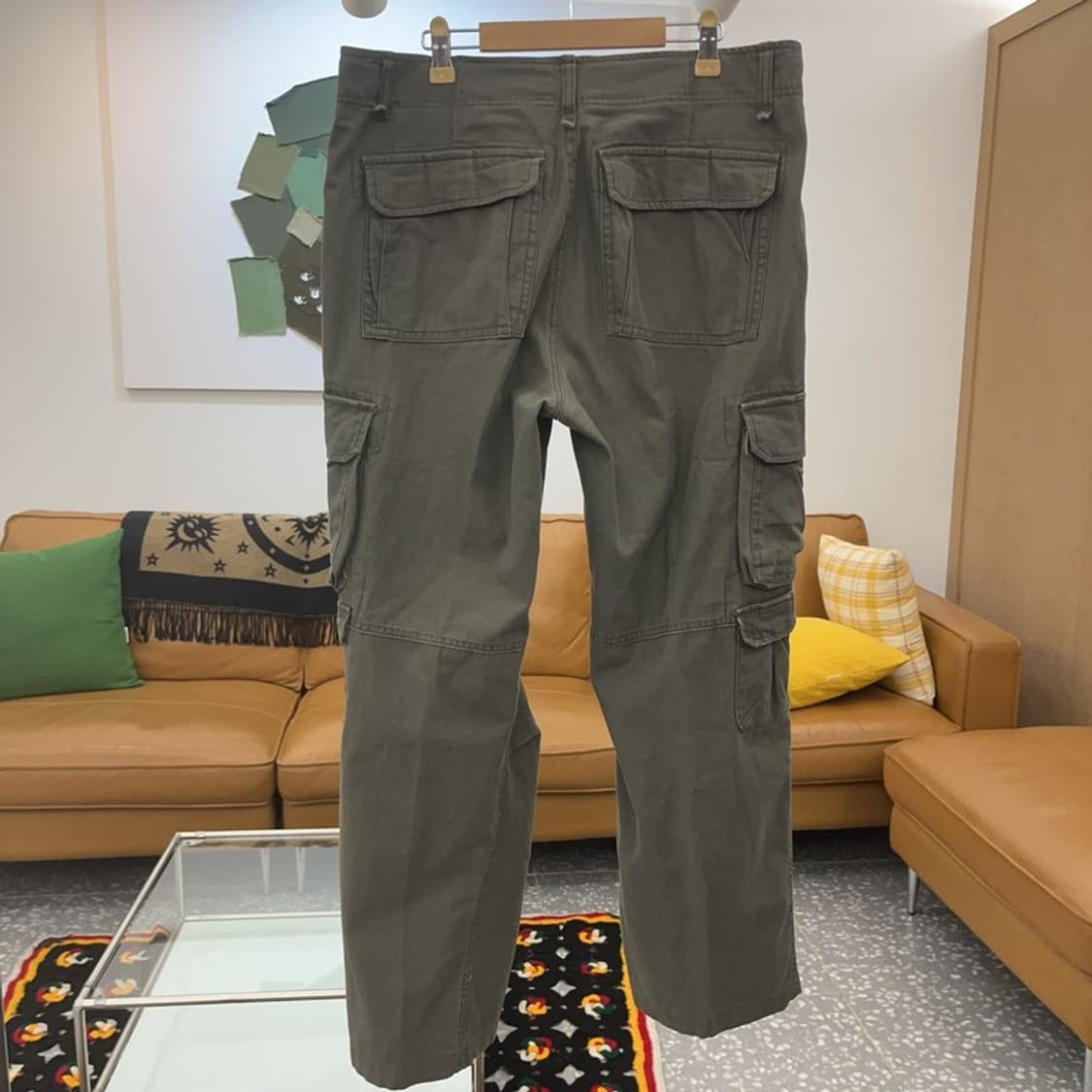 빈티지 워크웨어 멀티포켓 카키 카고 팬츠 C06675 상품이미지4