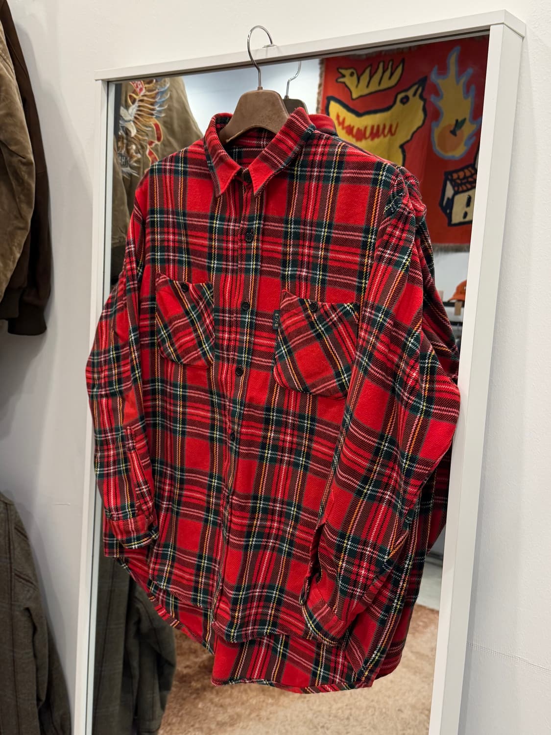 vtg 빈티지 플란넬 체크 셔츠 상품이미지1