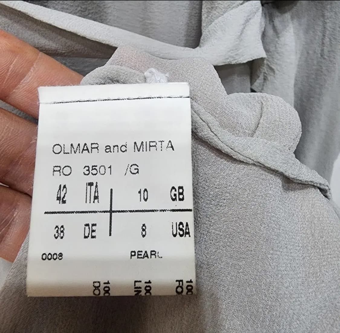 릭오웬스 실크 드레이프 원피스 그레이 이태리42 상품이미지8