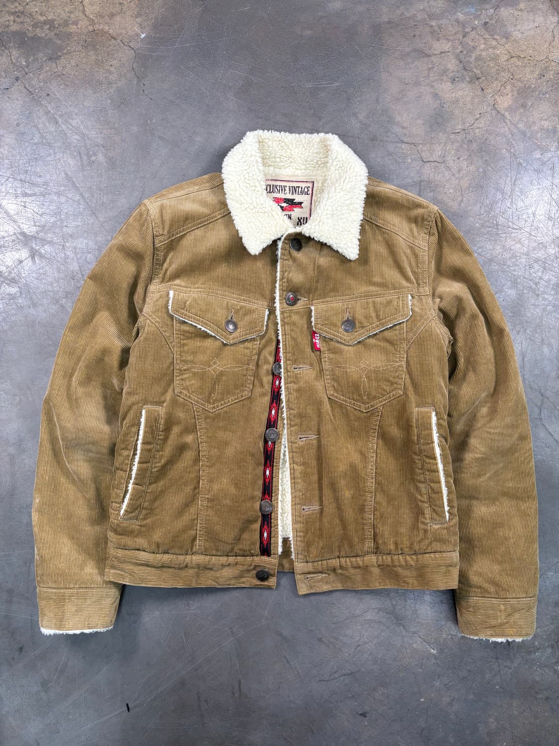 에드윈 아즈텍 코듀로이 쉐르파 자켓 상품이미지1