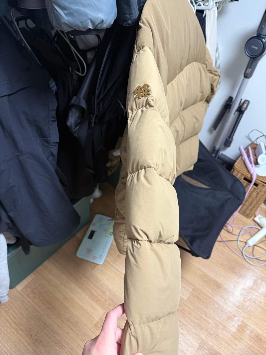 코오롱스포츠 패딩 베이지 105 상품이미지3