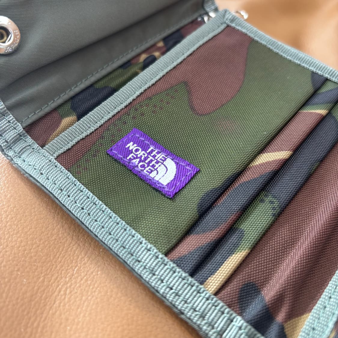 나나미카 노스페이스 퍼플라벨 폴딩 월렛 지갑 카키 카모 상품이미지5