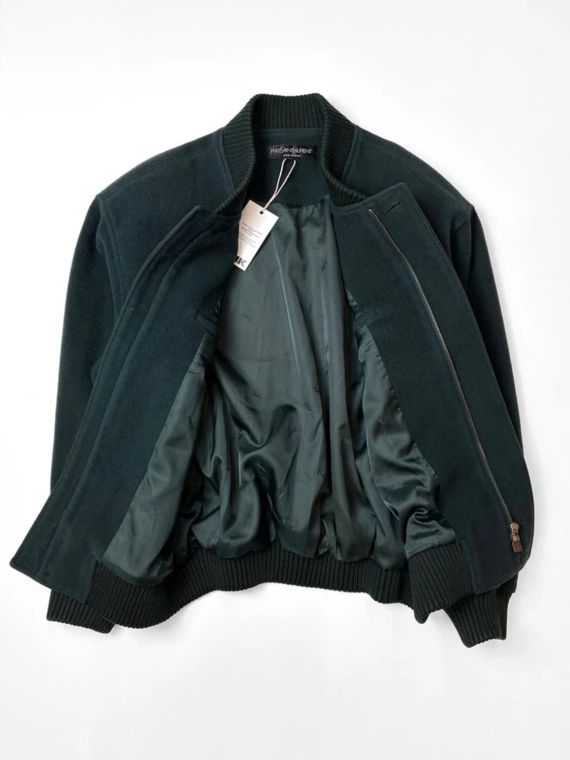 입생로랑 00s 100% 울 미니멀리즘 블루종 자켓 PN5041 상품이미지2