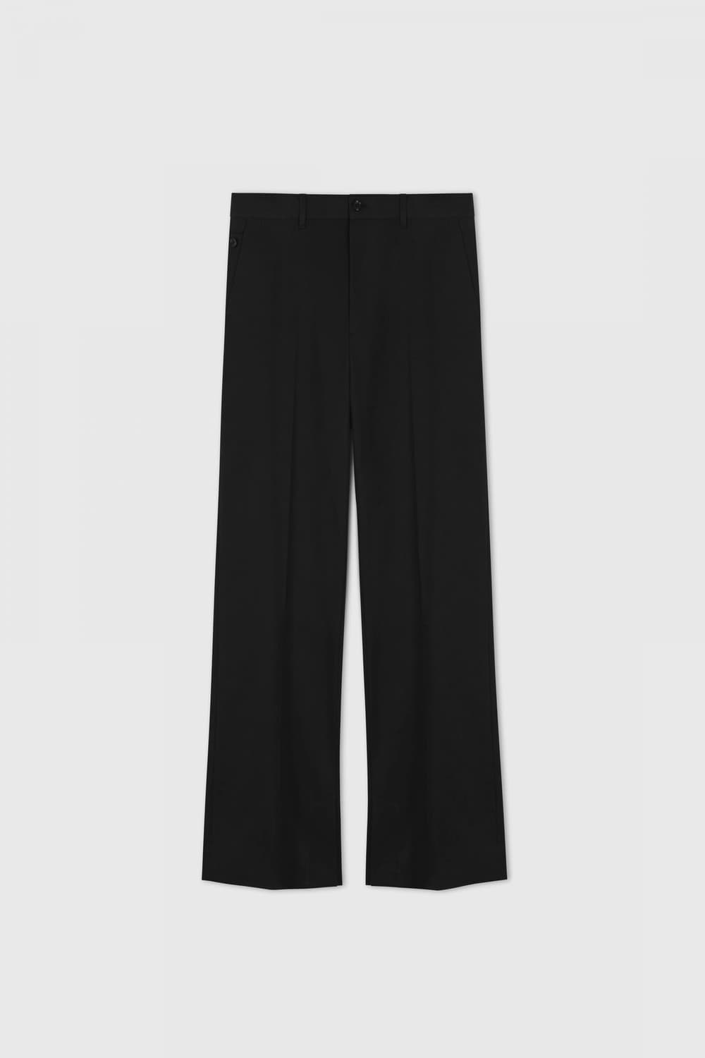 타일레 RIALTO SPLIT HEM TROUSERS BLACK 3 상품이미지2
