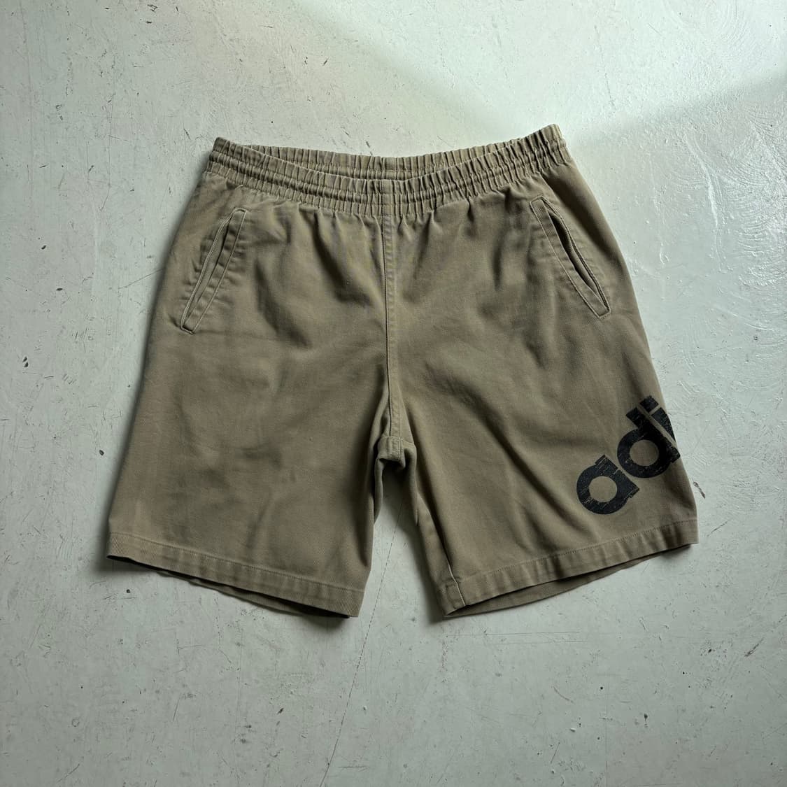 90s 아디다스 빈티지 코튼 반바지 M 상품이미지1