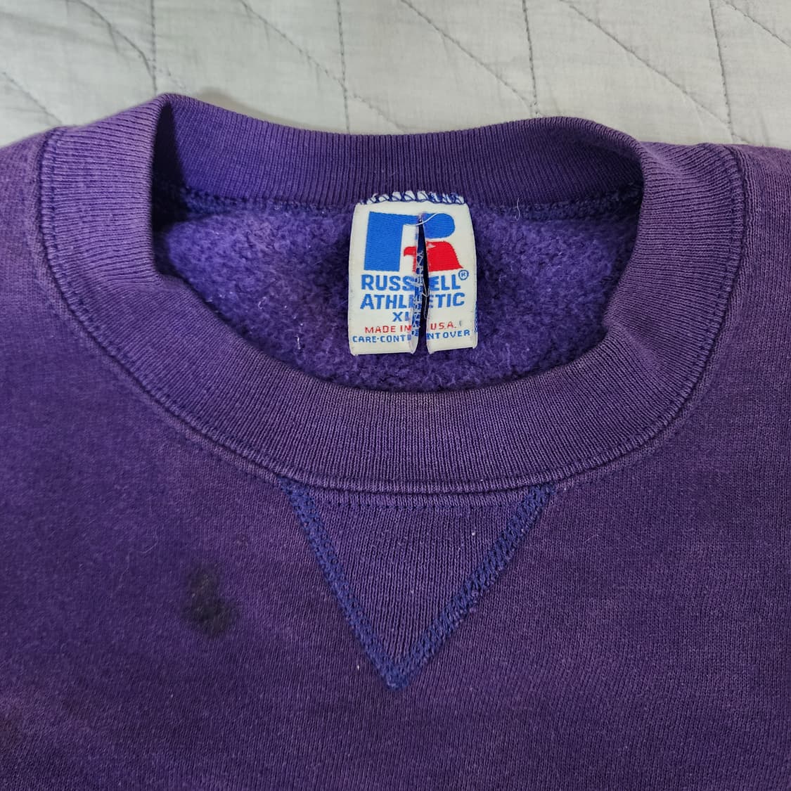 [XL] 90s 빈티지 러셀 애슬레틱 바이킹스 스웻 맨투맨 페이디드 퍼플 상품이미지6