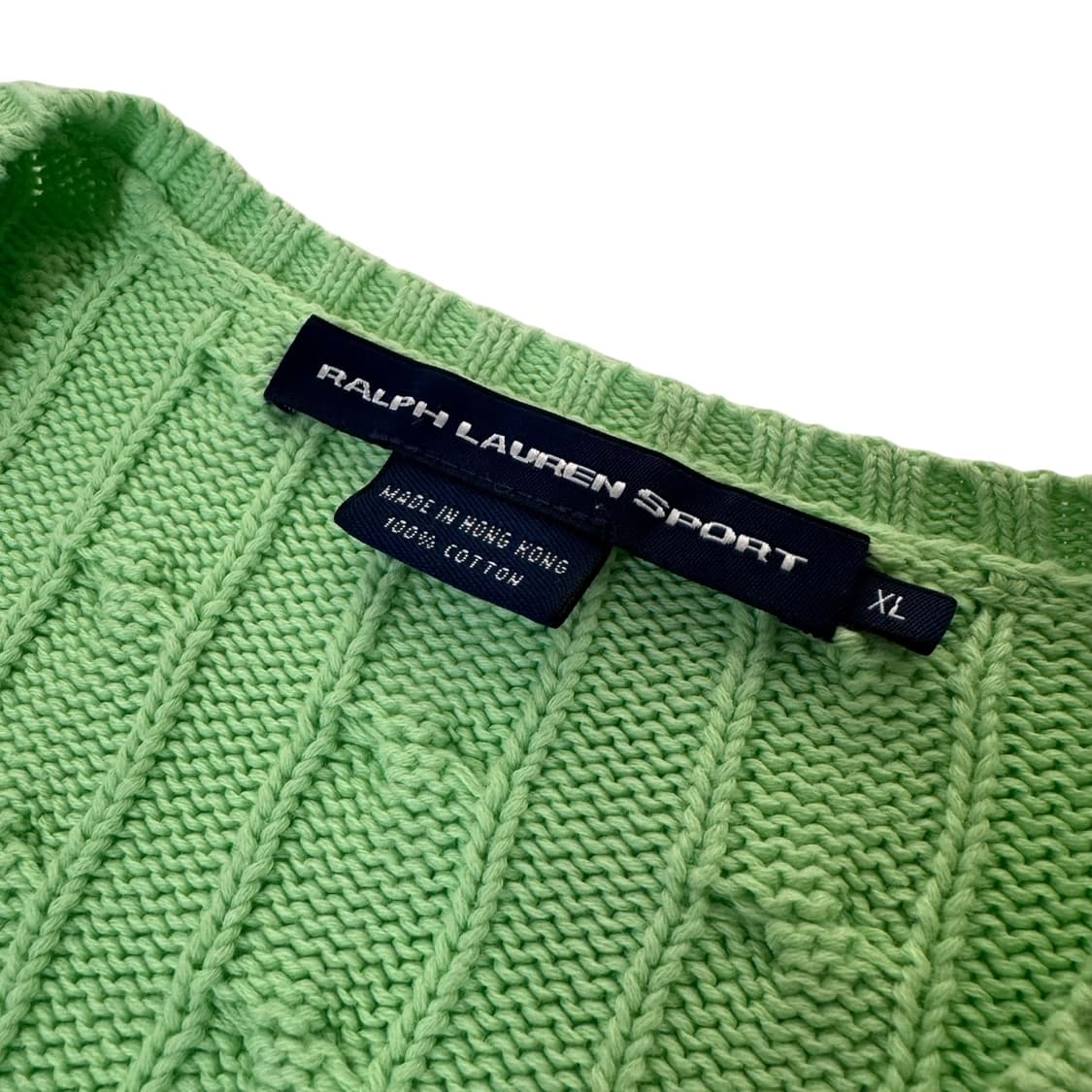 여성 폴로 랄프로렌 메로나 꽈배기 브이넥니트 상품이미지3