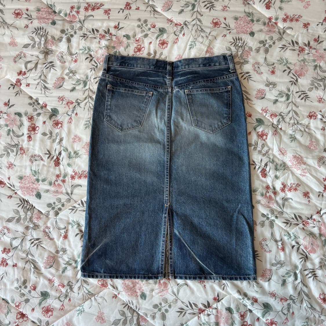 데님 미디 스커트 모리걸 상품이미지3