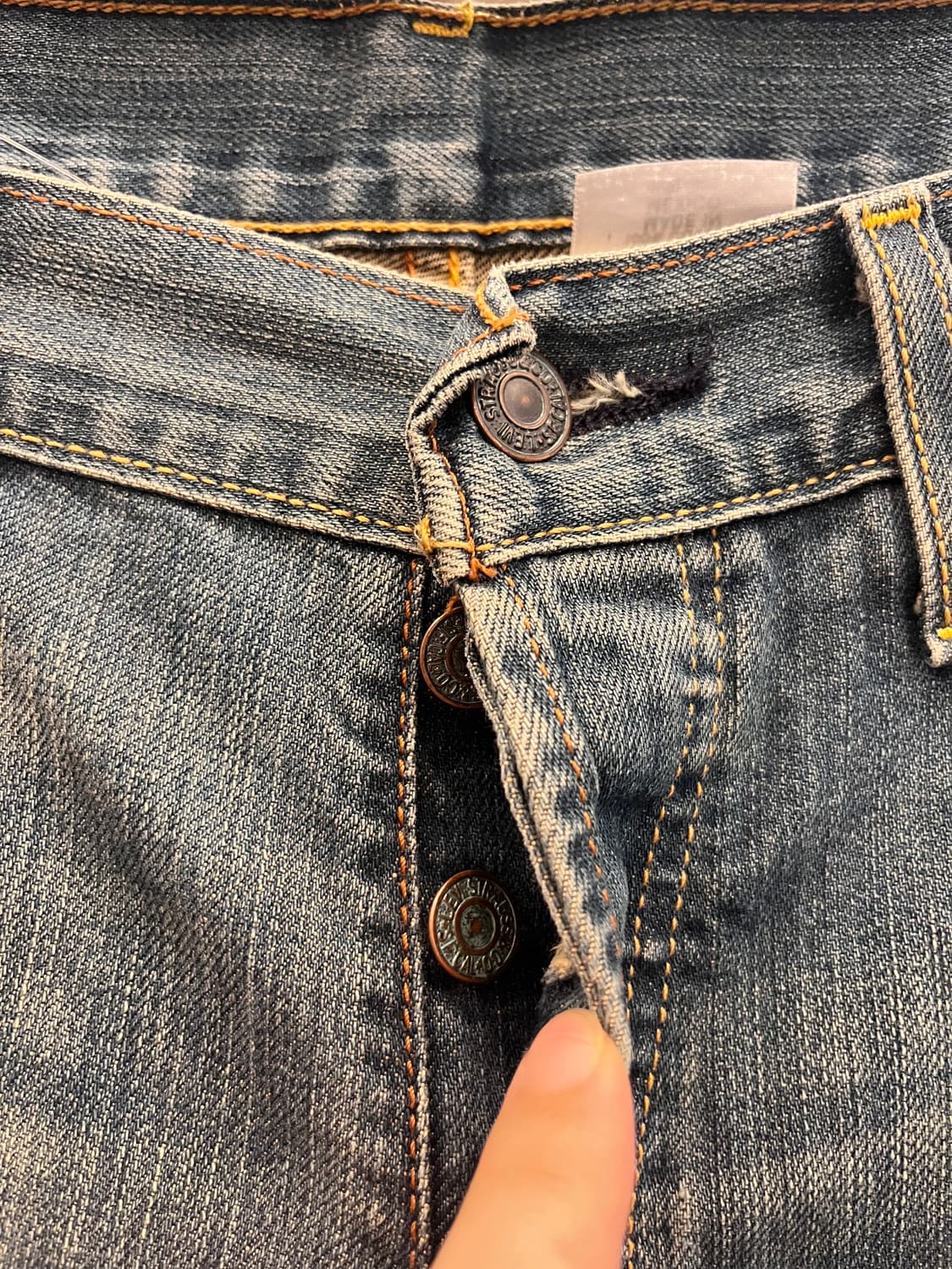 00s Levis 리바이스 501 데님 팬츠 (31-32inch) 상품이미지3