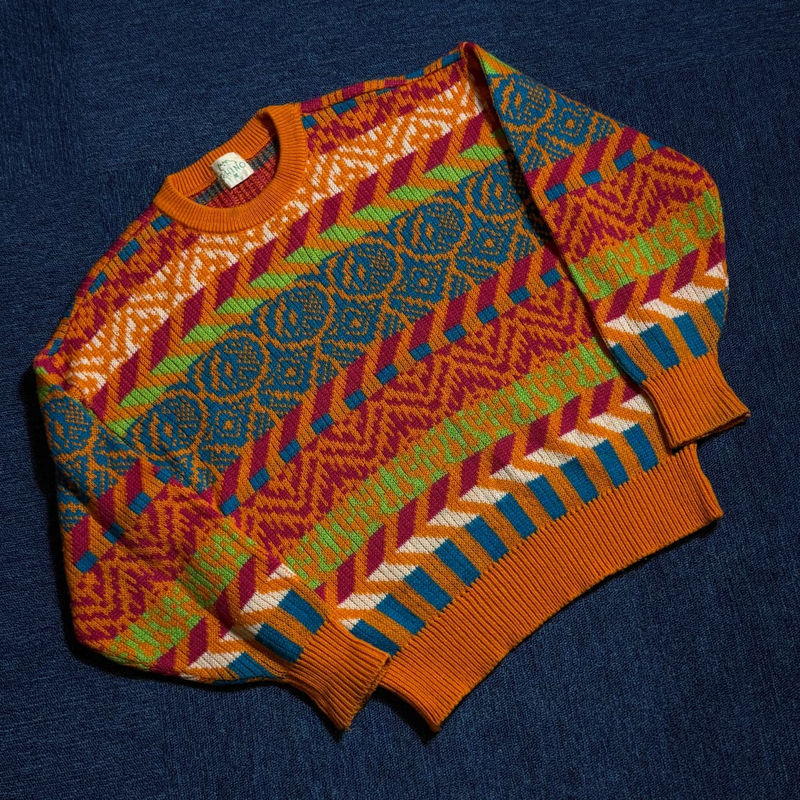 빈티지 패턴 니트 스웨터 상품이미지1