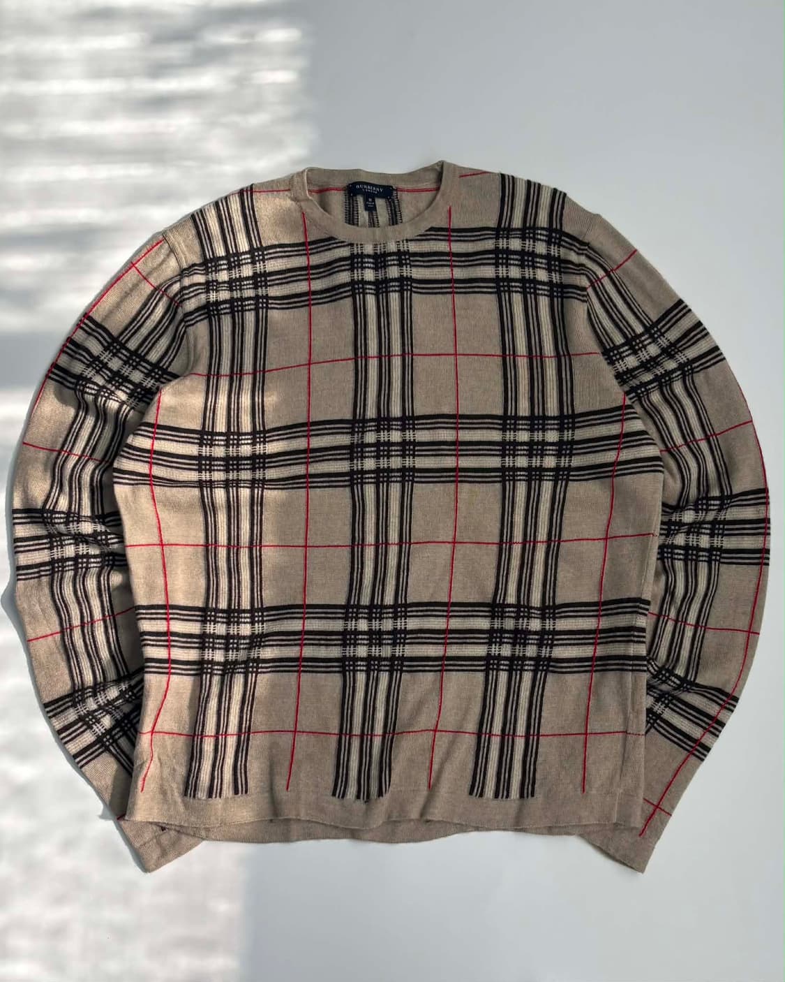 [M] 버버리 노바체크 이태리 울 니트 스웨터 상품이미지1