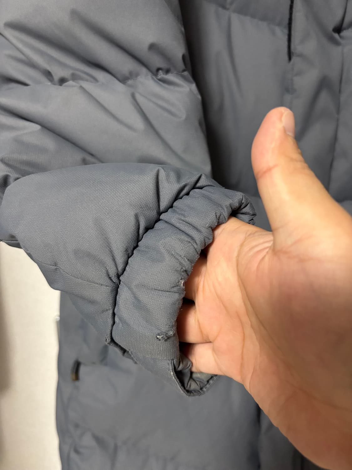 노스페이스 테크니컬 오리털 롱패딩 그레이 M 상품이미지4