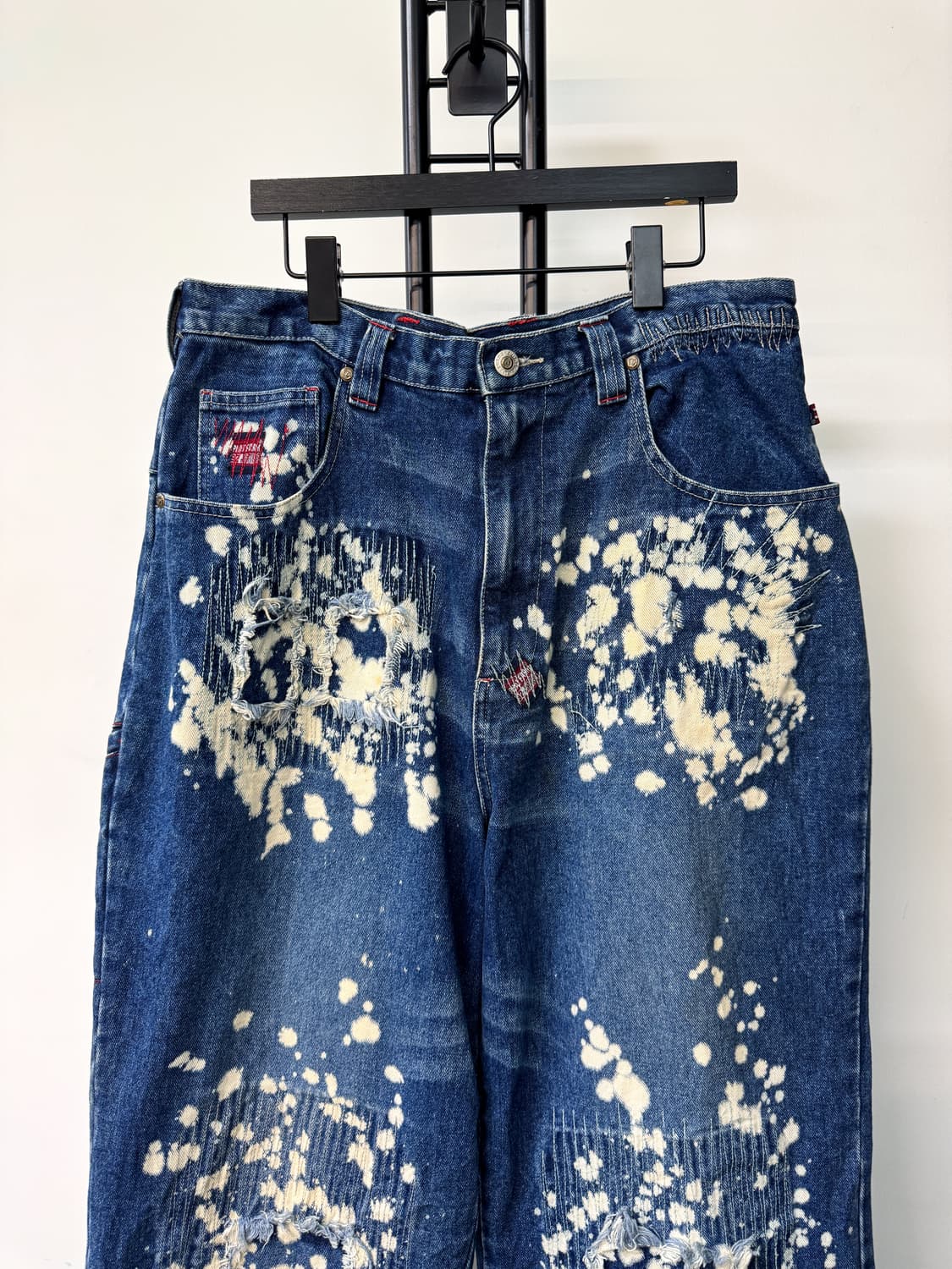 팻 팜 블리치드 스티치 데님 팬츠 상품이미지2