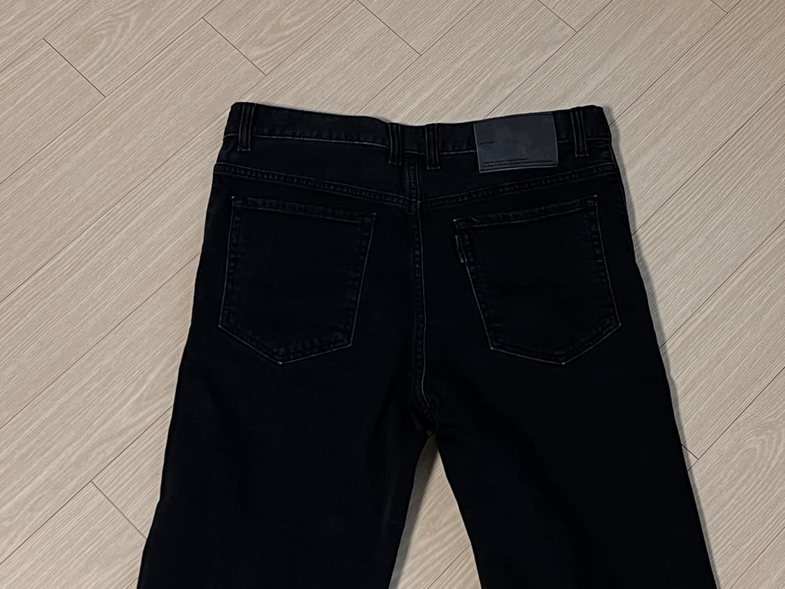 포터리/루프 다잉 원워시드 스트레이트 데님 블랙/1 상품이미지3