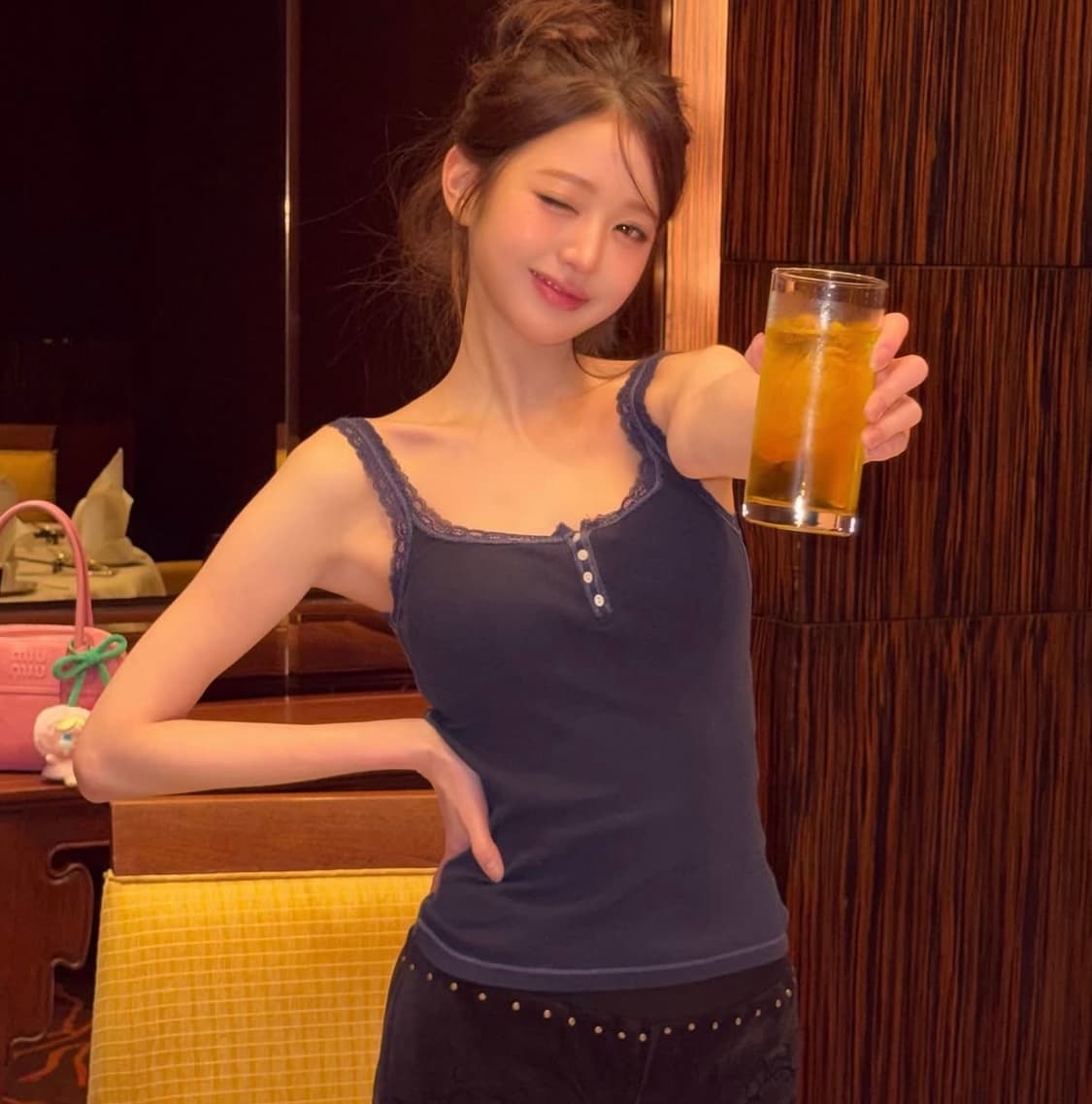 브랜디멜빌 네이비 레이스 슬리브리스  상품이미지2