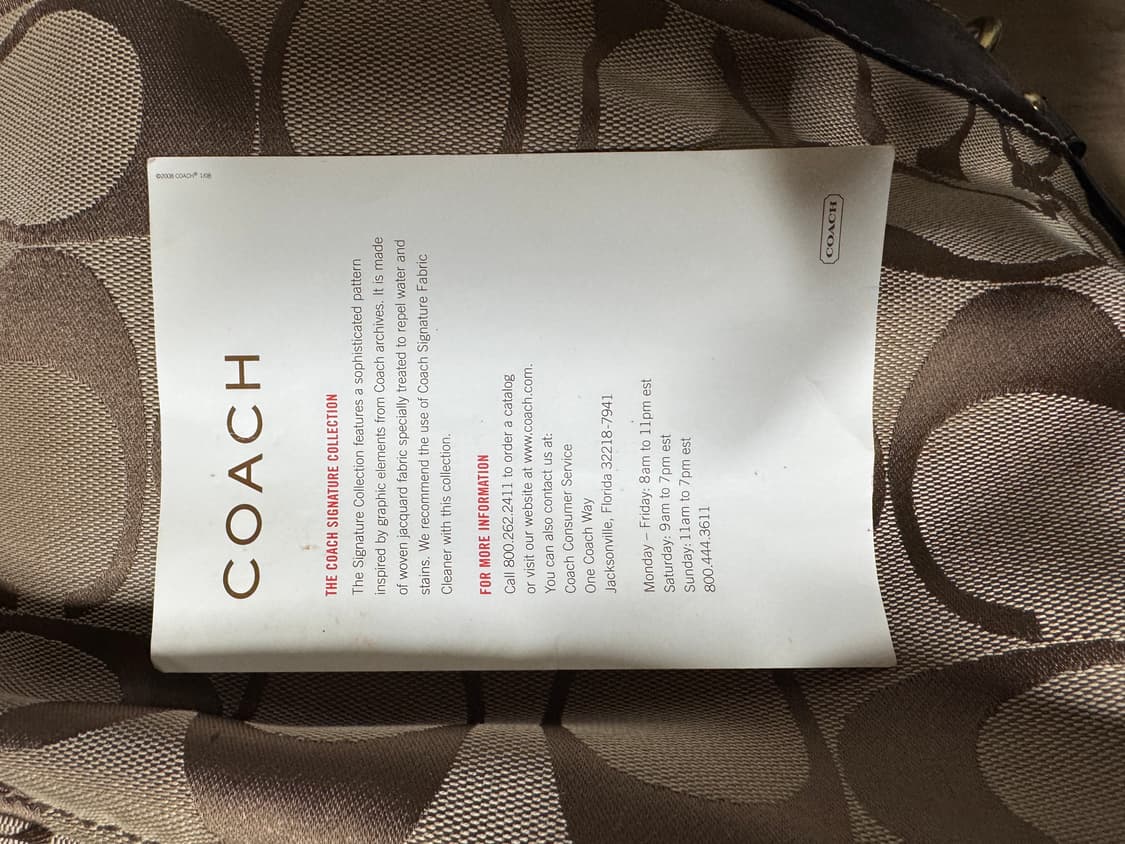 코치 시그니처 숄더백 브라운 상품이미지5