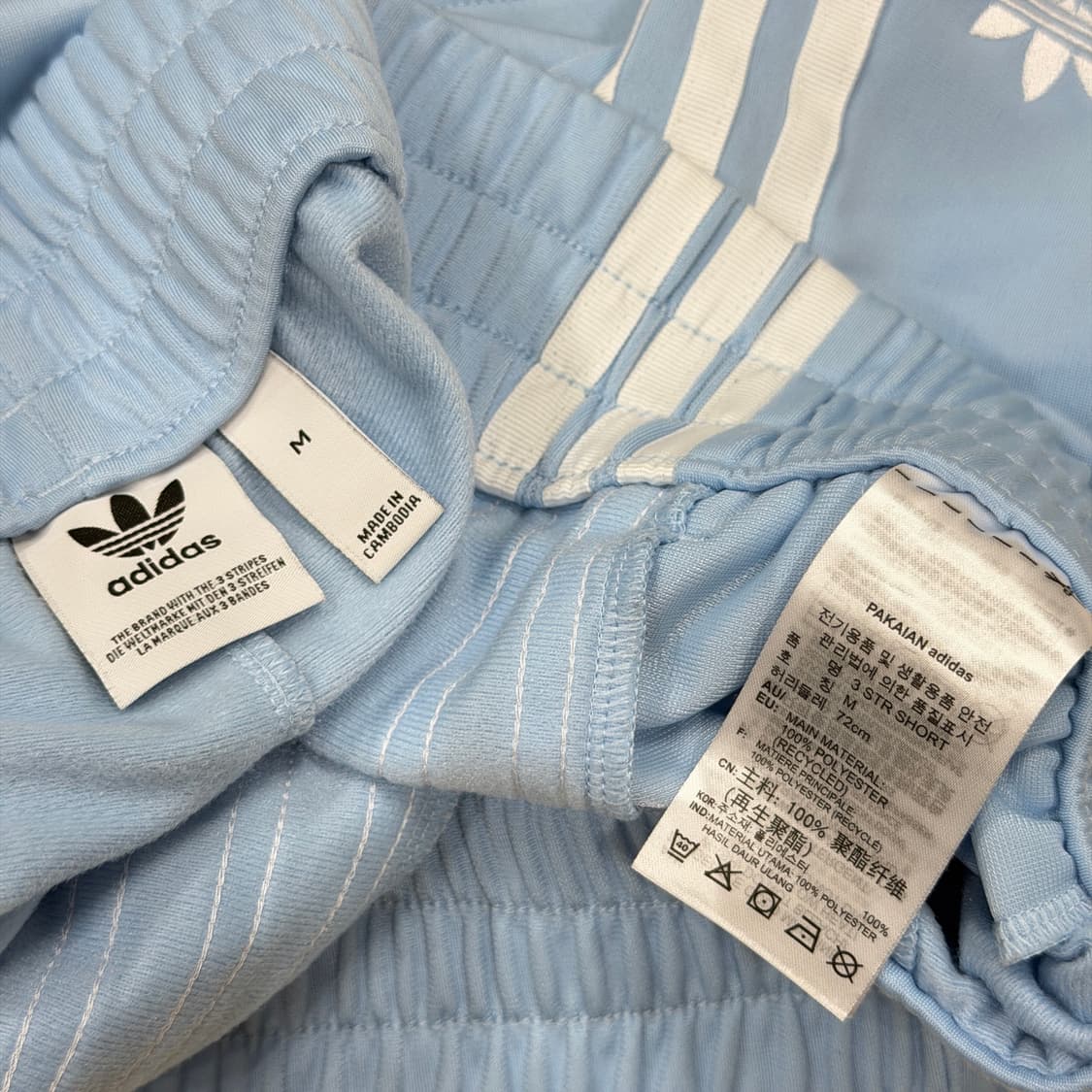 아디다스 삼선 쇼츠 반바지 소라 블루 M 상품이미지4