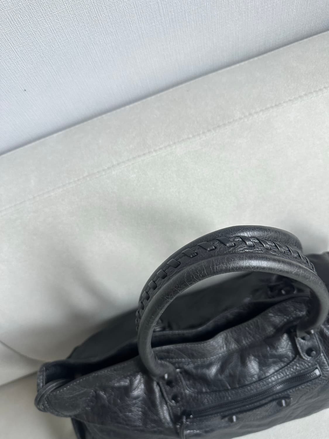 [A+ 정품] 발렌시아가 르 시티 모터백 라지 블랙 상품이미지5