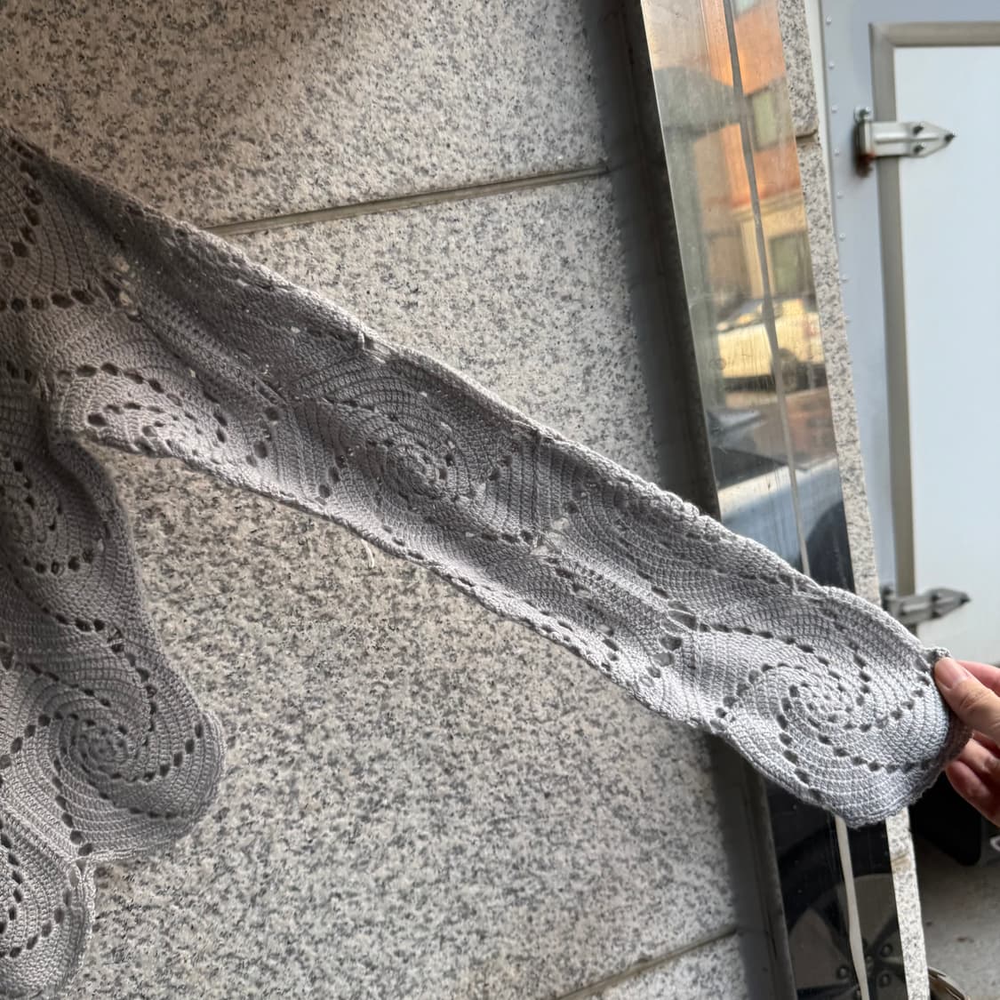 C.M.BIS JPN 넥버튼 언벨런스 울 니트 상품이미지6