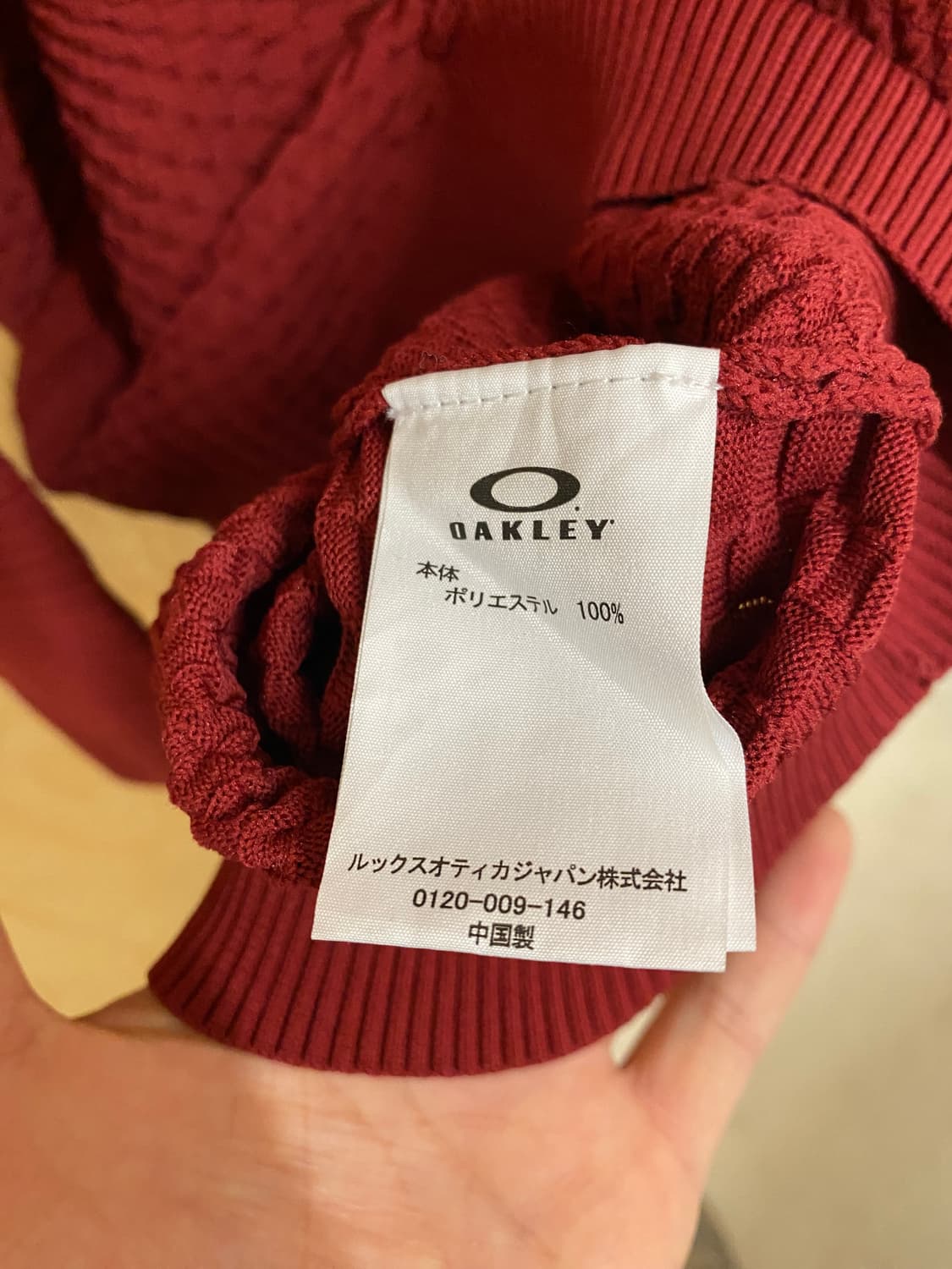 OAKLEY knit 오클리 기하학 가공 폴리 니트 맨투맨 상품이미지8