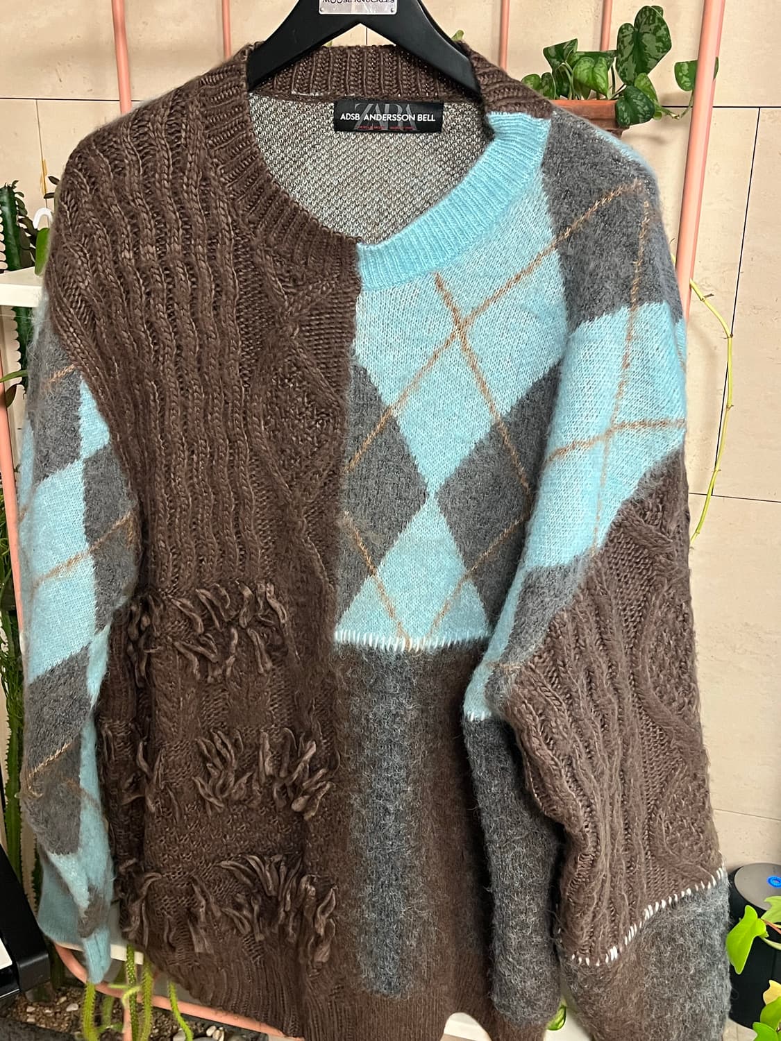 [XL]Zara andersonbell 아가일 체크 니트 상품이미지1