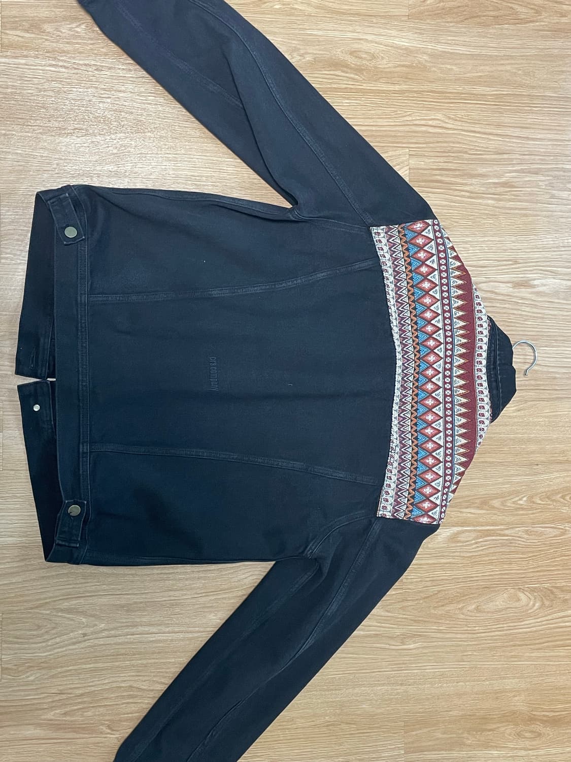 이알에스코 데님 트러커 자켓 블랙 상품이미지4