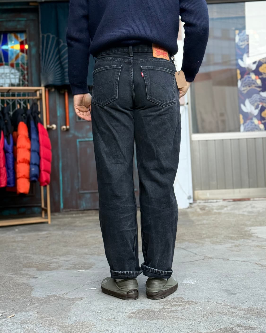 리바이스 550 릴렉스 핏 블랙 데님 팬츠 32 상품이미지10