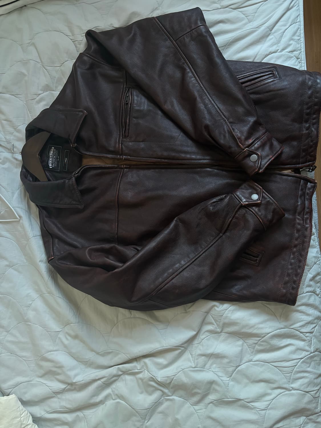 프리즘웍스 소가죽 남성 가죽 자켓 상품이미지1