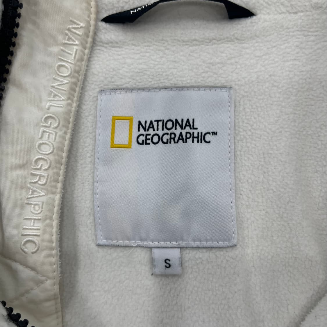S 내셔널지오그래픽 뽀글이 플리스 아이보리 상품이미지6