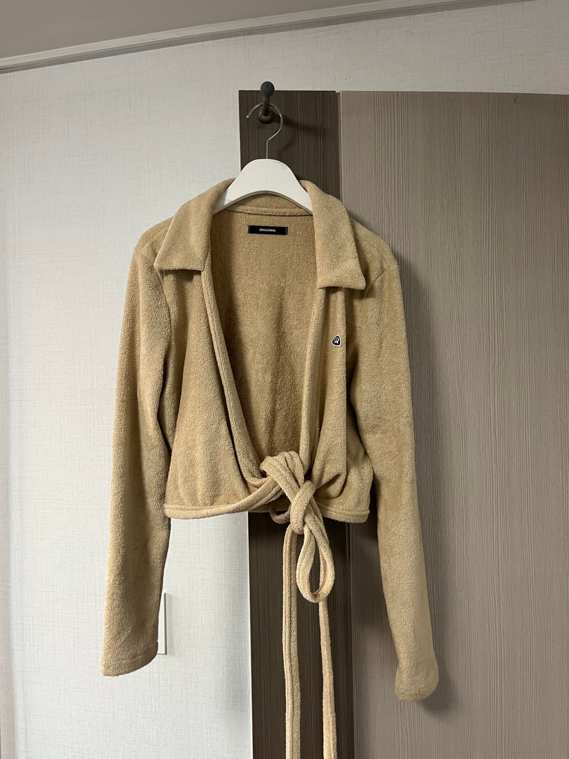 다이애그널 테리 랩 가디건 랩가디건 오르 orr 상품이미지6