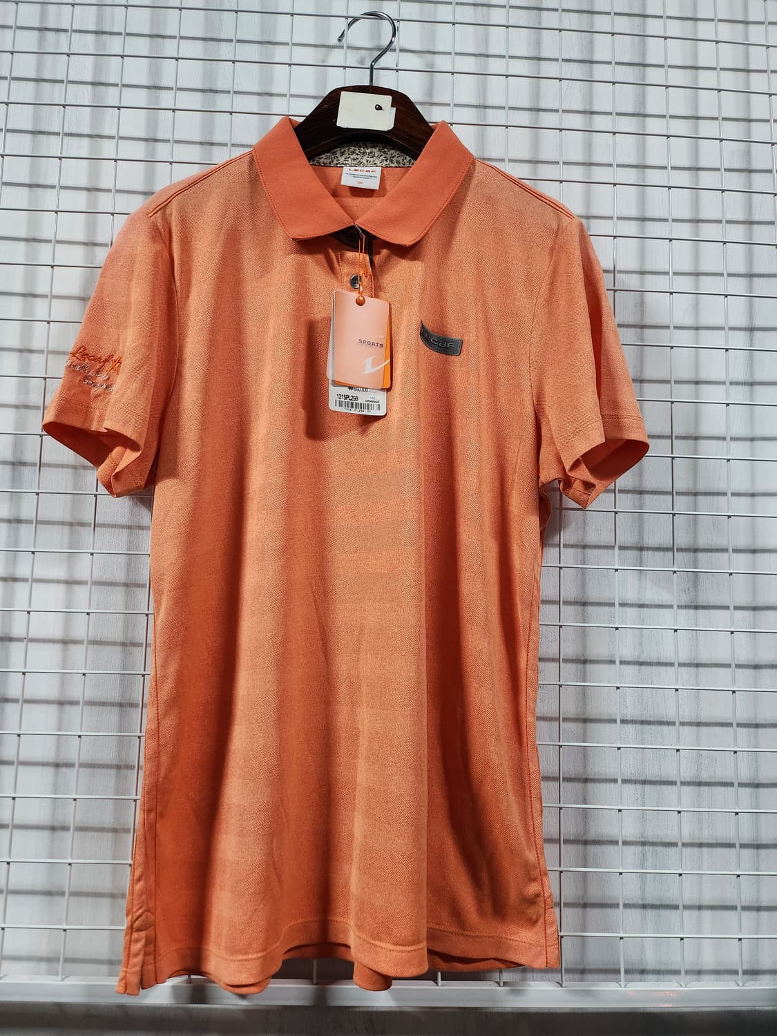 Leaf 남여 오렌지색 반팔 카라티  새옷 상품이미지1