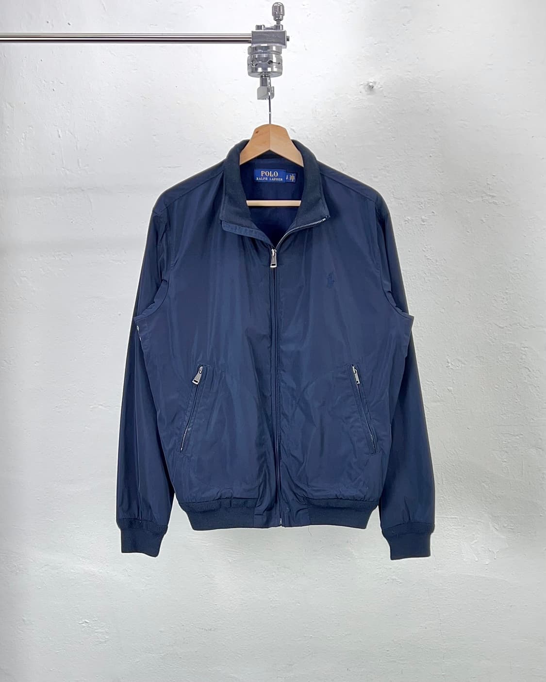 폴로 랄프로렌 네이비 모크넥 폴리쉘 블루종 자켓 상품이미지1
