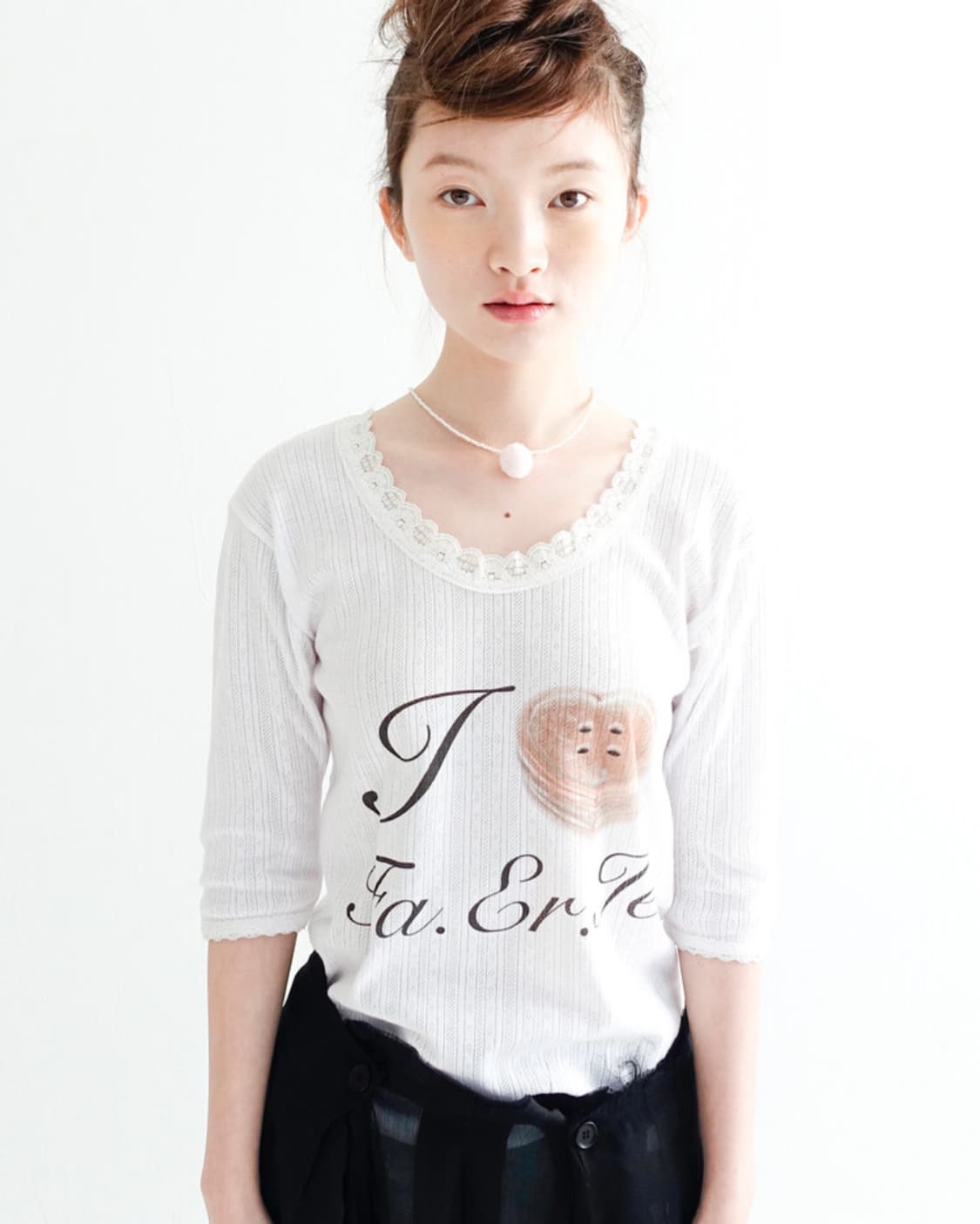 샵페어리 페어리 레이스 티셔츠 아이보리 상품이미지2