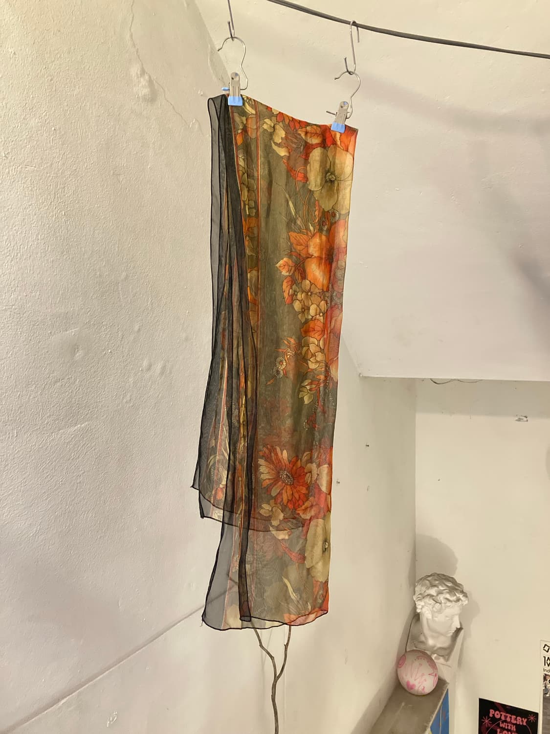 에스닉 플로럴 시스루 머플러 상품이미지1