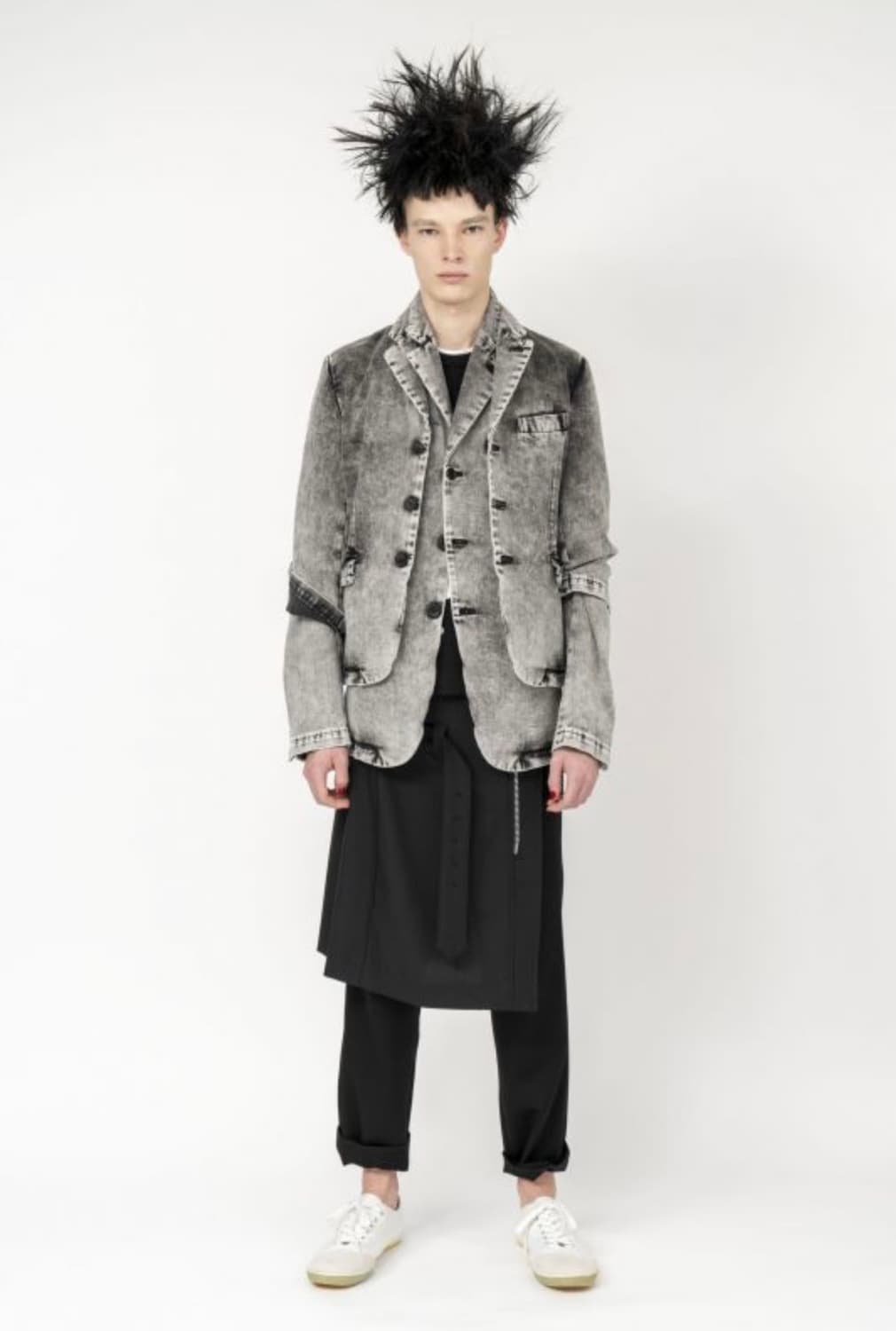 꼼데가르송 블랙 워싱 데님자켓 상품이미지3