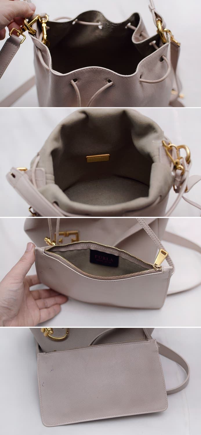 훌라 (FURLA) 코로나 달리아 페블레더 가죽 버킷백 상품이미지6
