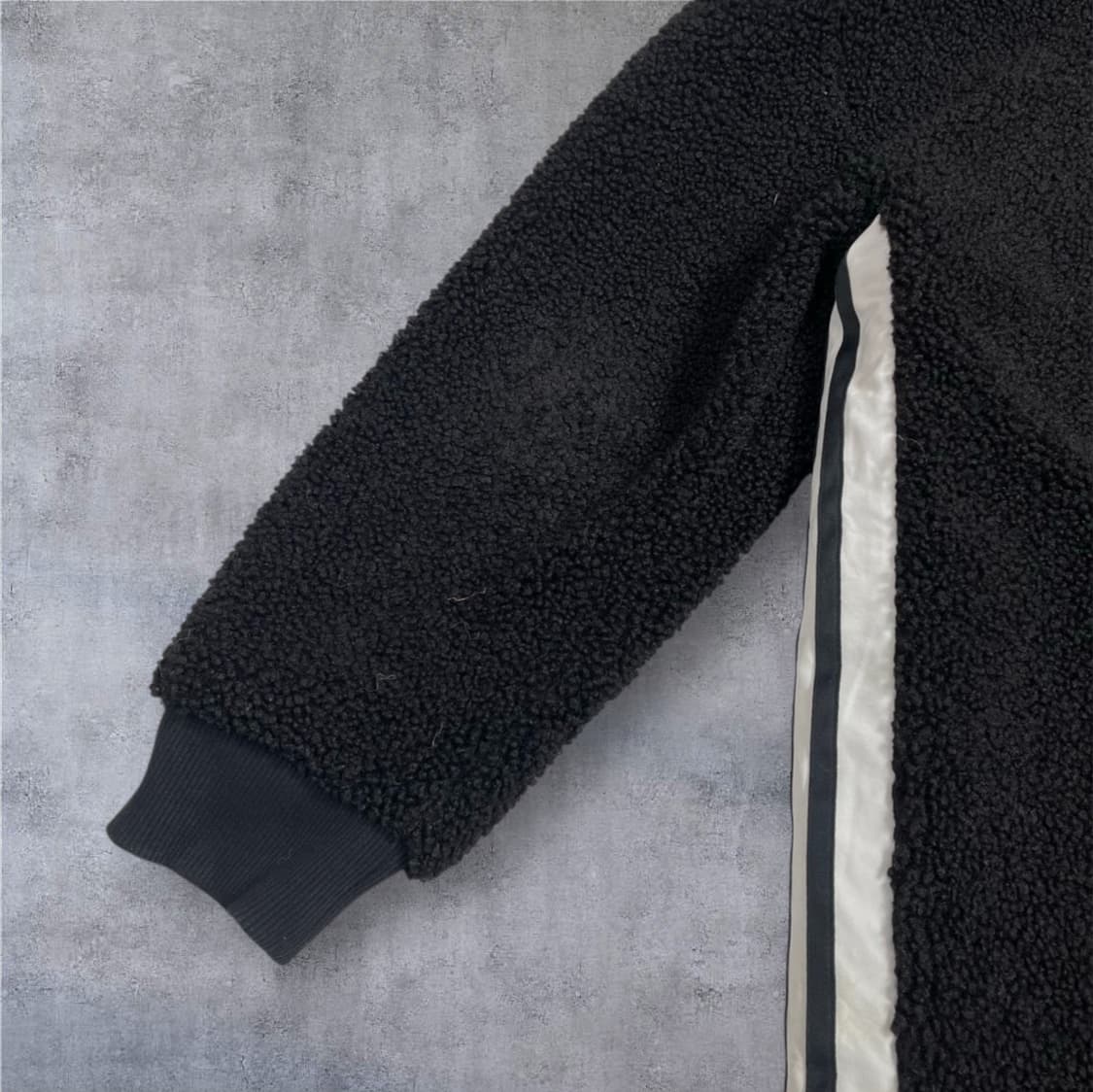 아디다스 Adidas 블랙 어반 보아 롱 셰르파 후리스 자켓 S 상품이미지7