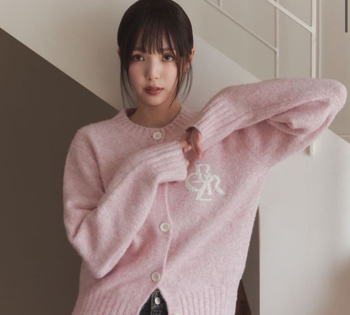 시티브리즈 시티 심볼 로고 가디건 _핑크 새상품 상품이미지1