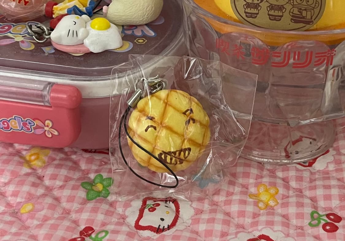 고전 메론빵 베이커리 스트랩 빈티지 갸루 디저트 스위츠 키링 산엑스 상품이미지1